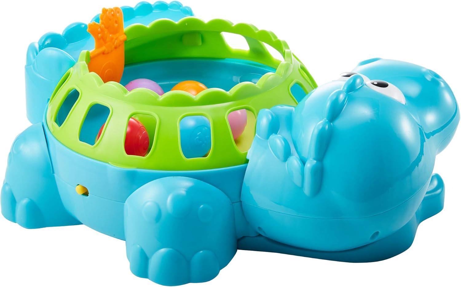 imageFisherPrice Baby Crawling Toy Poppity Pop Musical Dino BallPopper with Sounds for Infants Ages 6 Months Blue