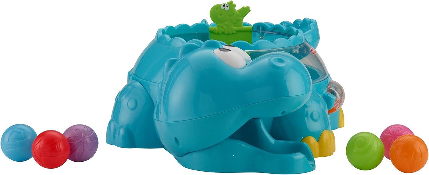imageFisherPrice Baby Crawling Toy Poppity Pop Musical Dino BallPopper with Sounds for Infants Ages 6 Months Blue