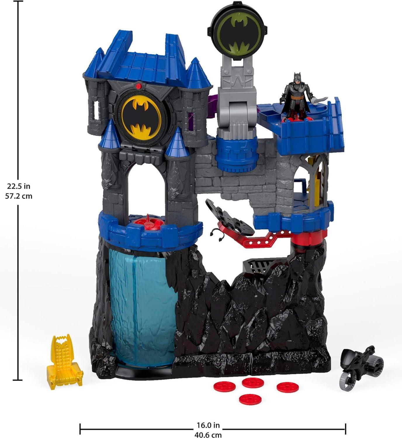 imageFisherPrice Imaginext DC Super Friends Batman Toy Wayne Manor Batcave Playset with Figure amp Batcyle for Pretend Play Kids Ages 3 YearsBatcave