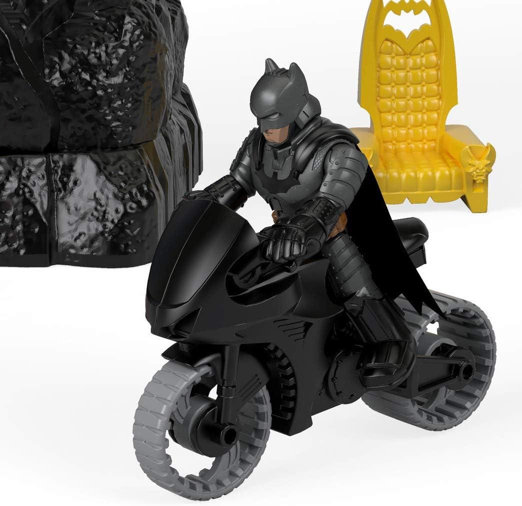 imageFisherPrice Imaginext DC Super Friends Batman Toy Wayne Manor Batcave Playset with Figure amp Batcyle for Pretend Play Kids Ages 3 YearsBatcave