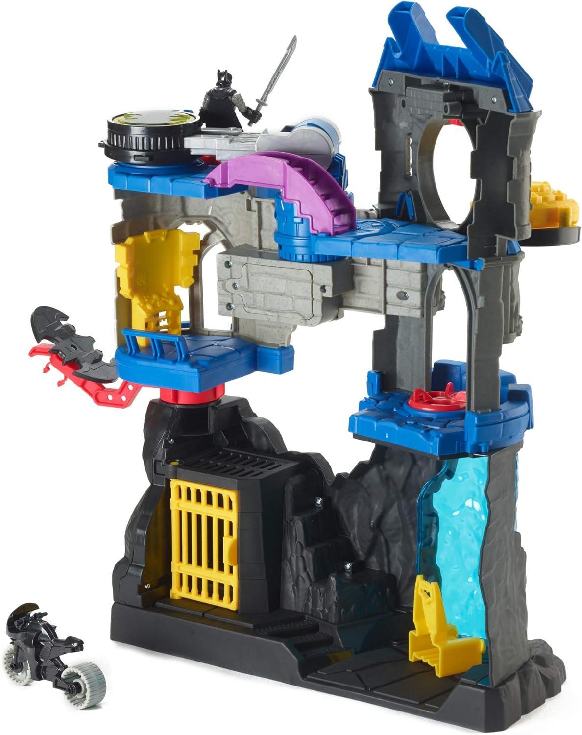 imageFisherPrice Imaginext DC Super Friends Batman Toy Wayne Manor Batcave Playset with Figure amp Batcyle for Pretend Play Kids Ages 3 YearsBatcave