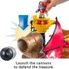 Fisher-Price Imaginext Preschool Toy Shark Bite Pirate Ship Playset with Figure & Accessories for Pretend Play Kids Ages 3+ Years (Amazon Exclusive)(Eco packaging)
