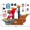 Fisher-Price Imaginext Preschool Toy Shark Bite Pirate Ship Playset with Figure & Accessories for Pretend Play Kids Ages 3+ Years (Amazon Exclusive)(Eco packaging)