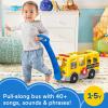 Fisher-Price Little People Toddler Toy Big Yellow School Bus & 9 Community Heroes Figures for Kids Ages 1+ Years, Multilanguage Version