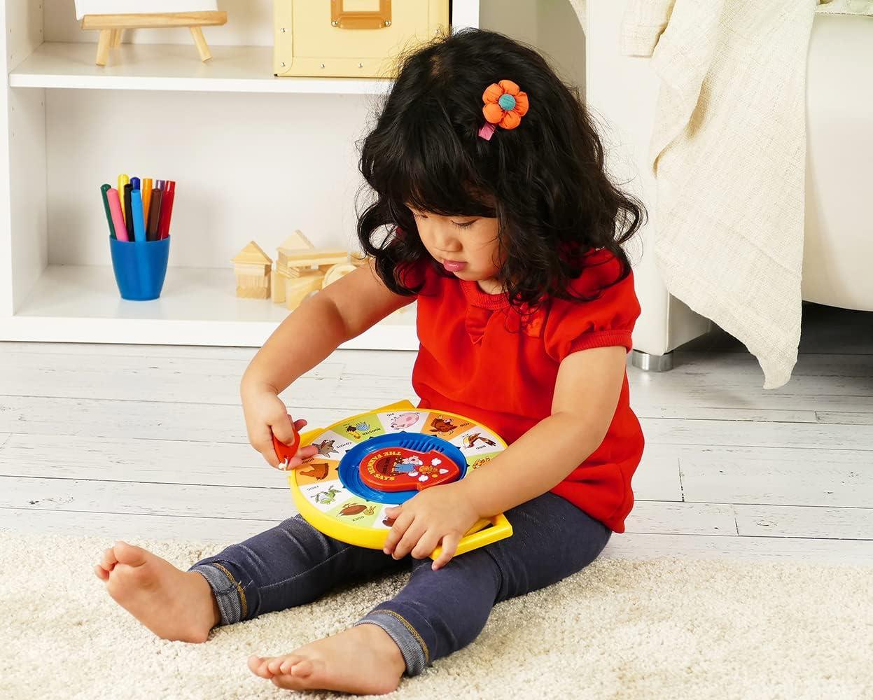 imageFisher Price Classics Farmer Says See n Say Vintage Learning Toy Sounds and Animals Interactive Retro Game for Kids Girls Boys Baby Preschoolers Toddlers Unisex Ages 18 Months