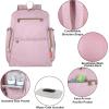 Fisher-Price Fastfinder Gemma Diaper Bag Backpack with Portable Changing Pad, Wipes Dispenser (Pink)