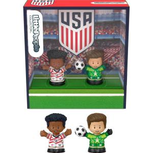 Little People Collector U.S. Soccer Special Edition Set for Sports Fans, 2 Player Figures in a Display Package