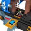 Fisher-Price Imaginext Shark Bite Pirate Ship Playset with 2 Action Figures & Toy Boat with Biting Jaws and Launcher, 12 Accessories (Amazon Exclusive)