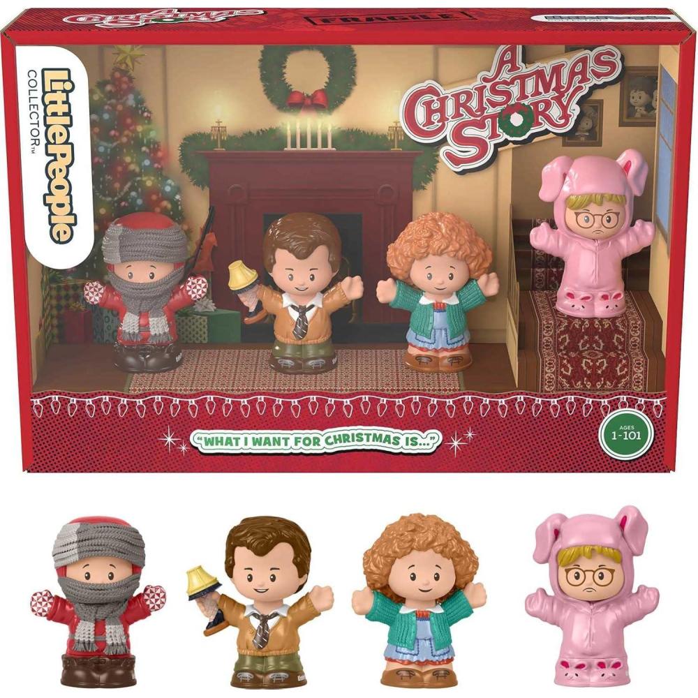 imageLittle People Collector A Christmas Story special edition figure set with 4 characters from the classic holiday movie