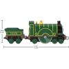 Thomas & Friends by Fisher-Price, Large Push-Along Die-Cast James Engine & Cargo Car from The Classic & All Engines Go Series(Emily)