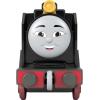 Thomas & Friends by Fisher-Price, Large Push-Along Die-Cast James Engine & Cargo Car from The Classic & All Engines Go Series(Hiro)