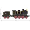 Thomas & Friends by Fisher-Price, Large Push-Along Die-Cast James Engine & Cargo Car from The Classic & All Engines Go Series(Hiro)