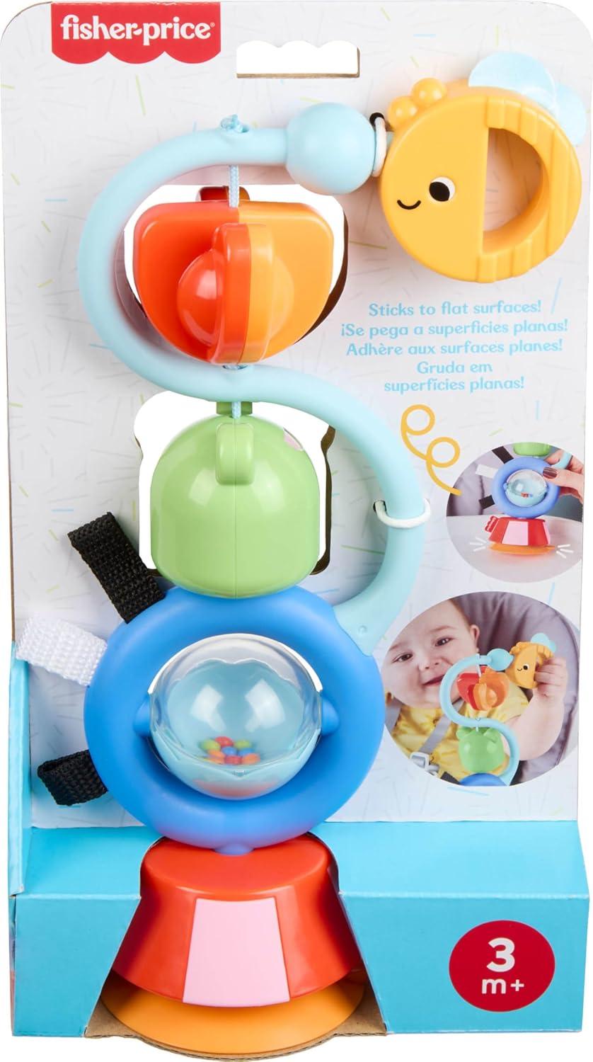 imageFisherPrice Baby Toy Sensory Sounds High Chair Busy Activity with Suction Cup for Developmental Play Infants Ages Months