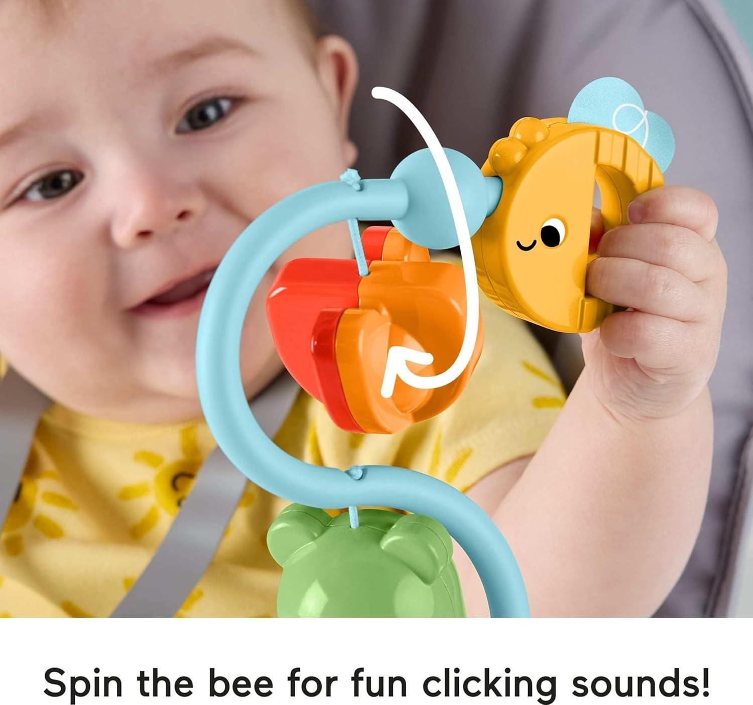imageFisherPrice Baby Toy Sensory Sounds High Chair Busy Activity with Suction Cup for Developmental Play Infants Ages Months