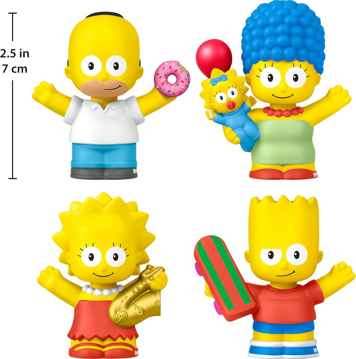 imageLittle People Collector The Simpsons TV Series Special Edition Set for Fans 4 Figures in a Display Package