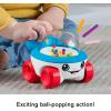 Fisher-Price Baby Toy Corn Popper Push-Along Vehicle with Sounds for Crawling Developmental Play Infants Ages 6+ Months(Classic)
