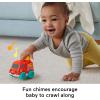 Fisher-Price Baby Toy Corn Popper Push-Along Vehicle with Sounds for Crawling Developmental Play Infants Ages 6+ Months(Fire Truck)