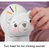 Fisher-Price Baby Toy Corn Popper Push-Along Vehicle with Sounds for Crawling Developmental Play Infants Ages 6+ Months(Polar Bear)