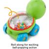 Fisher-Price Baby Toy Corn Popper Push-Along Vehicle with Sounds for Crawling Developmental Play Infants Ages 6+ Months(Turtle)