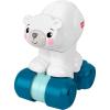Fisher-Price Baby Toy Corn Popper Push-Along Vehicle with Sounds for Crawling Developmental Play Infants Ages 6+ Months(Polar Bear)