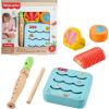 Fisher-Price Wood Toddler Toys Ocean Musical Instruments Set, 6 Wooden Pieces for Creative Play Preschool Kids Ages 2+ Years