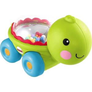 Fisher-Price Baby Toy Corn Popper Push-Along Vehicle with Sounds for Crawling Developmental Play Infants Ages 6+ Months(Turtle)