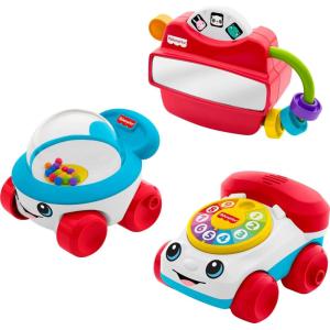 Fisher-Price Baby Toys Modern Classics Set of 3 Retro-Inspired Infant Activities for Developmental Play Ages 6+ Months