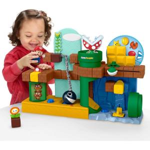 Fisher-Price Little People Toddler Toy My Mario Adventure Playset with Music Sounds & Figures for Preschool Kids Ages 18+ Months