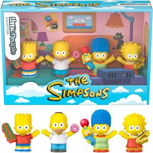 ​Little People Collector The Simpsons TV Series Special Edition Set for Fans, 4 Figures in a Display Package