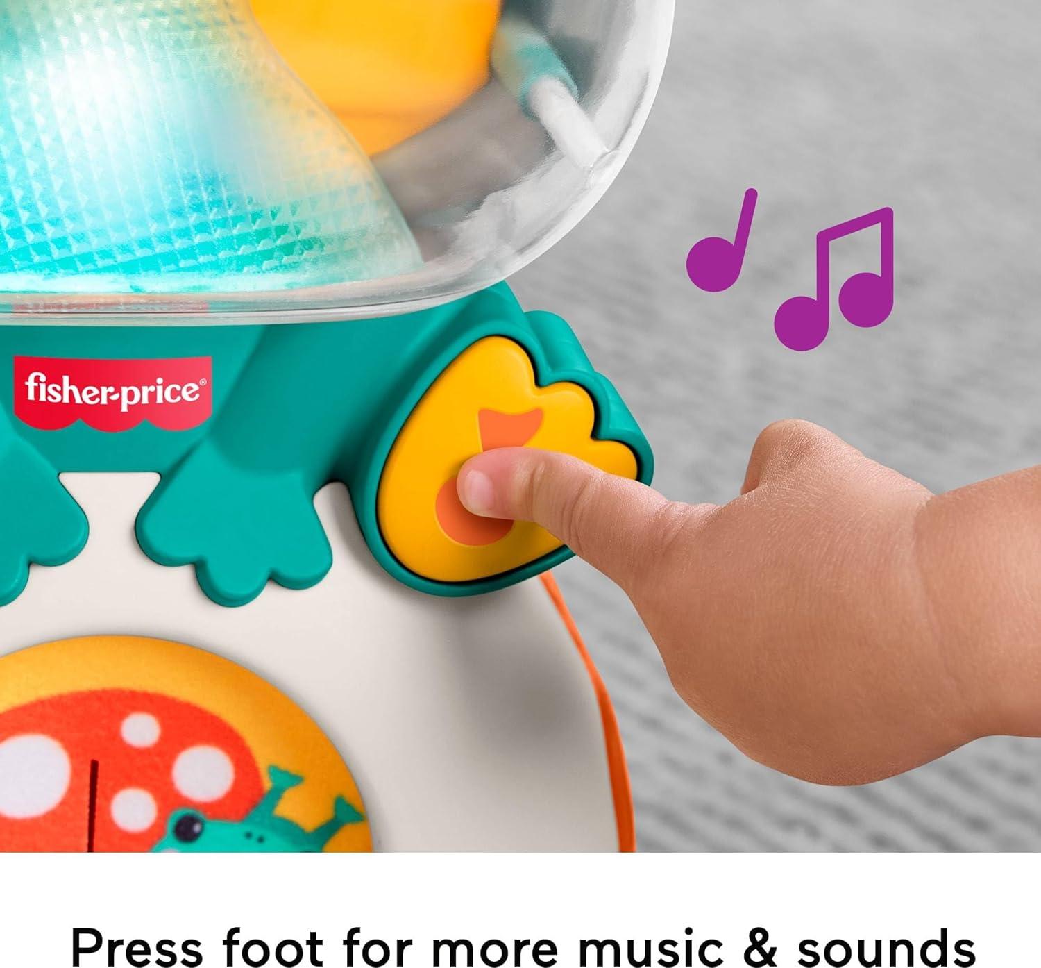 imageFisherPrice Baby Toy LightUp amp Roll Frog Musical Ball Drop Activity amp 3 Balls for Developmental Play Infants amp Toddlers Ages 6 Months