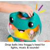 Fisher-Price Baby Toy Light-Up & Roll Frog Musical Ball Drop Activity & 3 Balls for Developmental Play Infants & Toddlers Ages 6+ Months