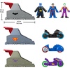 Fisher-Price Imaginext Launcher Set with 3-inch Action Figure & Toy Vehicle, Inspired by Disney and Pixar Toy Story(DC Super Friends)