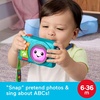 Fisher-Price Baby & Toddler Toy Light-Up Camera Laugh & Learn Musical Learning Activity for Pretend Play Infant Ages 6+ Months