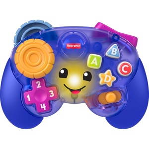 Fisher-Price Baby & Toddler Toy Laugh & Learn Game & Learn Controller, Purple Musical Video Game Activity for Infants Ages 6+ Months(Purple)