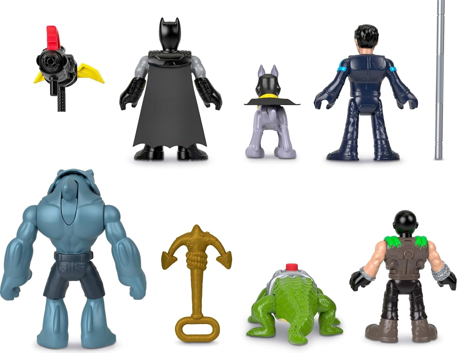 image:imageFisherPrice Imaginext DC Super Friends with six 3inch Action Figures and 4 Accessories Batman Bane Nightwing Styles May Vary