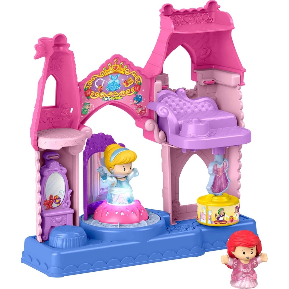 image:imageFisherPrice Little People Toddler Toy Disney Princess Shimmer amp Glow Dress Shop Playset amp 2 Figures for Pretend Play Kids Ages 18 Months