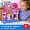 Fisher-Price Little People Toddler Toy Disney Princess Shimmer & Glow Dress Shop Playset & 2 Figures for Pretend Play Kids Ages 18+ Months