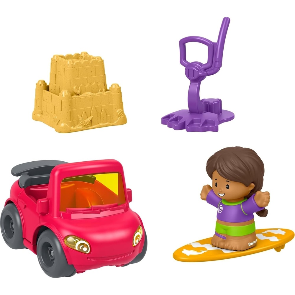 image:imageFisherPrice Little People Toddler Toy Beach Day Adventure Figure amp Vehicle 5Piece Set for Pretend Play Kids Ages 1 Years