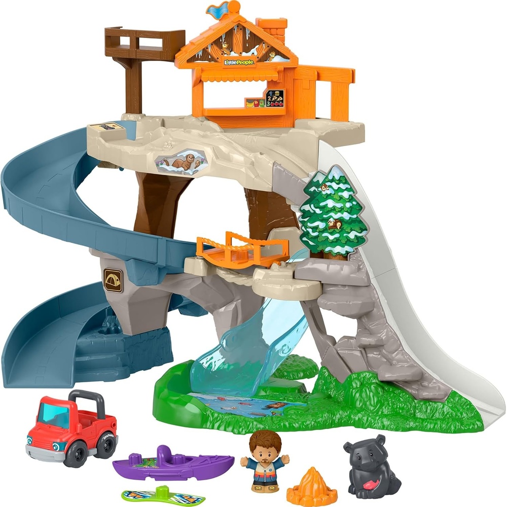 image:imageFisherPrice Little People Toddler Toy Ultimate Mountain Playset 18 Inches Tall Vehicle Figures amp Accessories Pretend Play for Kids Ages 1 Years