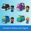 Fisher-Price Little People Toddler Toy Activity Vehicles Set, 4 Toy Cars & 4 Figures for Pretend Play Kids Ages 1+ Years ​