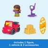 Fisher-Price Little People Toddler Toy Beach Day Adventure Figure & Vehicle 5-Piece Set for Pretend Play Kids Ages 1+ Years