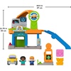 Fisher-Price Little People Toddler Toy Fillin’ Fun Service Station Playset, Car & Figures for Pretend Play Preschool Kids Ages 1+ Years