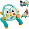 Fisher-Price Baby Push Toy Musical Penguin Walker, 2-in-1 Infant to Toddler Activity Play for Motor Skills Development Ages 6+ Months