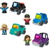 Fisher-Price Little People Toddler Toy Activity Vehicles Set, 4 Toy Cars & 4 Figures for Pretend Play Kids Ages 1+ Years ​