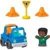 Fisher-Price Little People Toddler Toy Roadside Tow & Go Rescue Figure & Vehicle 5-Piece Set for Pretend Play Kids Ages 1+ Years
