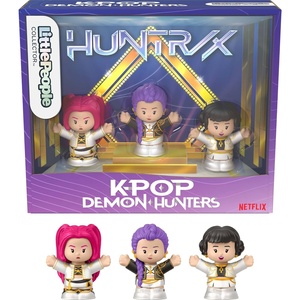 Little People Collector Kpop Demon Hunters: HUNTR/X Special Edition Set for Movie Fans, 3 Figures in a Display Package