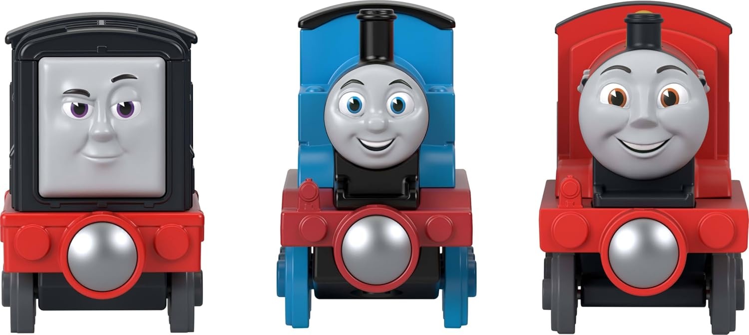 image:imageThomas amp Friends Toy Engine 3Pack by FisherPrice Multipack with Thomas Diesel amp James PushAlong Toy Train Engines with Magnetic Connectors Amazon Exclusive