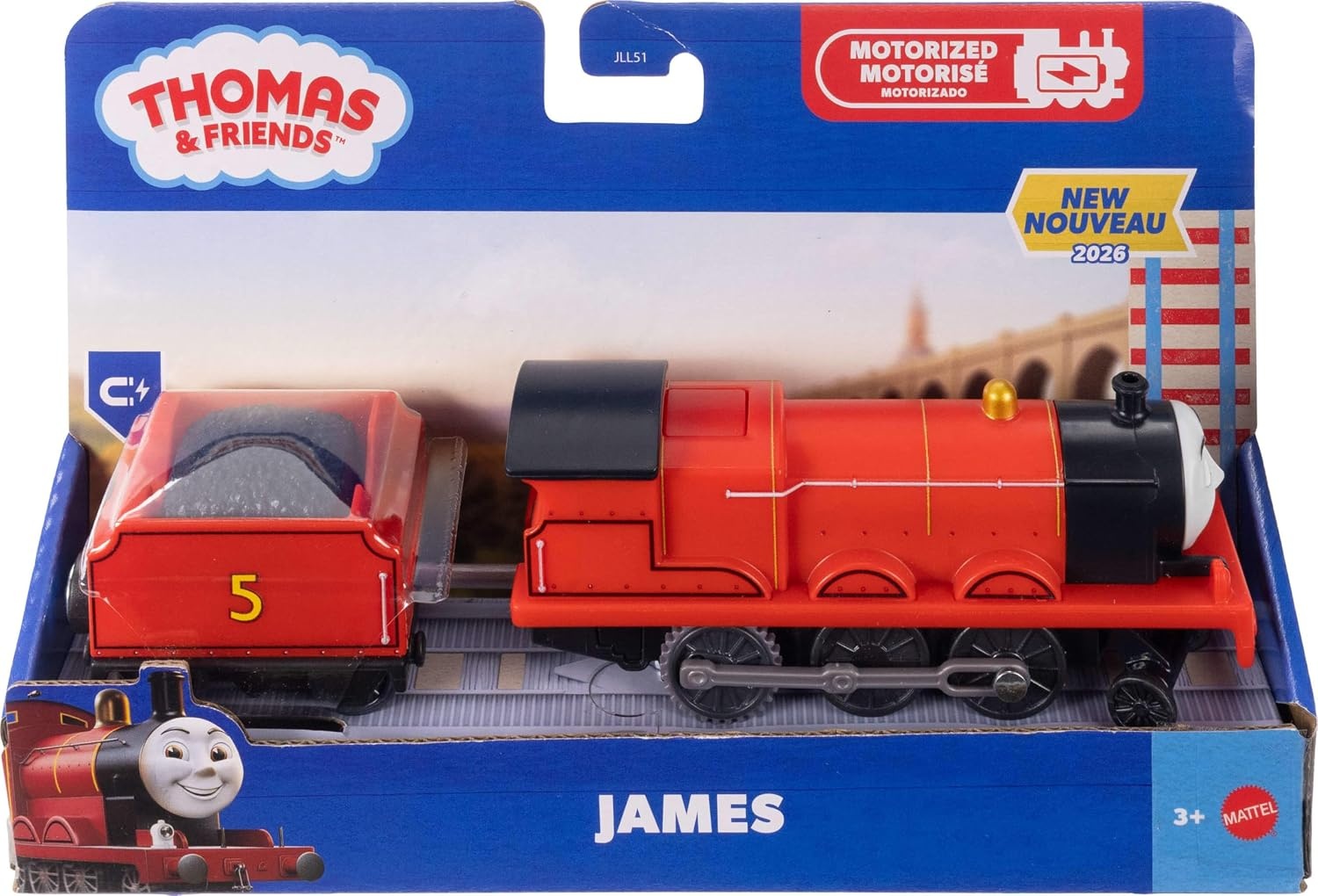 image:imageThomas amp Friends by FisherPrice Motorized Toy Train BatteryPowered Percy Engine amp Mail Car Classic Characters from the SeriesJames