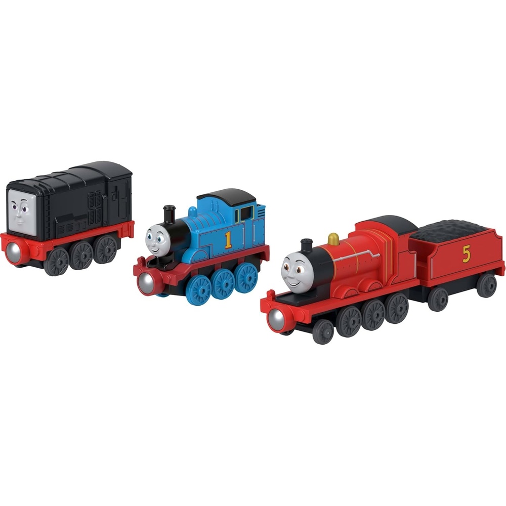 image:imageThomas amp Friends Toy Engine 3Pack by FisherPrice Multipack with Thomas Diesel amp James PushAlong Toy Train Engines with Magnetic Connectors Amazon Exclusive
