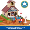​Thomas & Friends Bell Station Playset & Push-Along Thomas Toy Train | Includes 1 Engine & Track with Train-Play Details: Bell, Passenger Carousel, Tunnel & Gate, by Fisher-Price